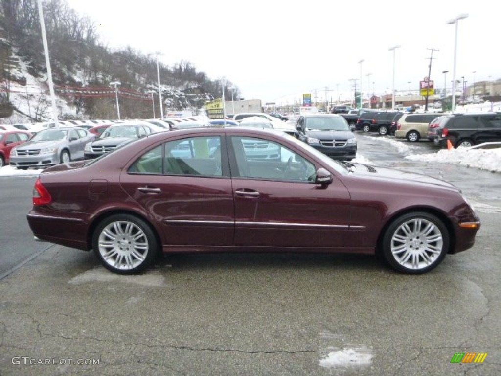 2007 E 350 4Matic Sedan - Barolo Red Metallic / Cashmere photo #6