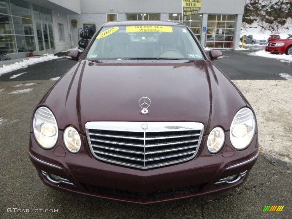 2007 E 350 4Matic Sedan - Barolo Red Metallic / Cashmere photo #8