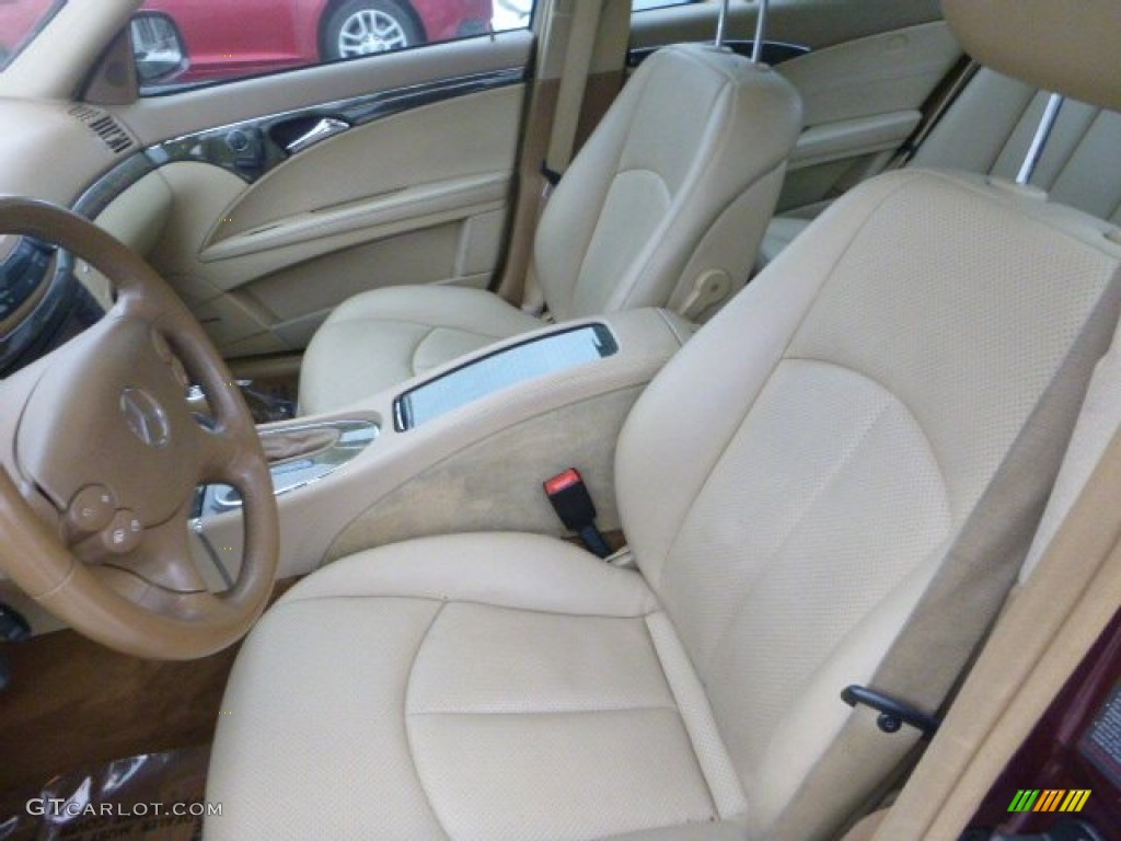 2007 E 350 4Matic Sedan - Barolo Red Metallic / Cashmere photo #10