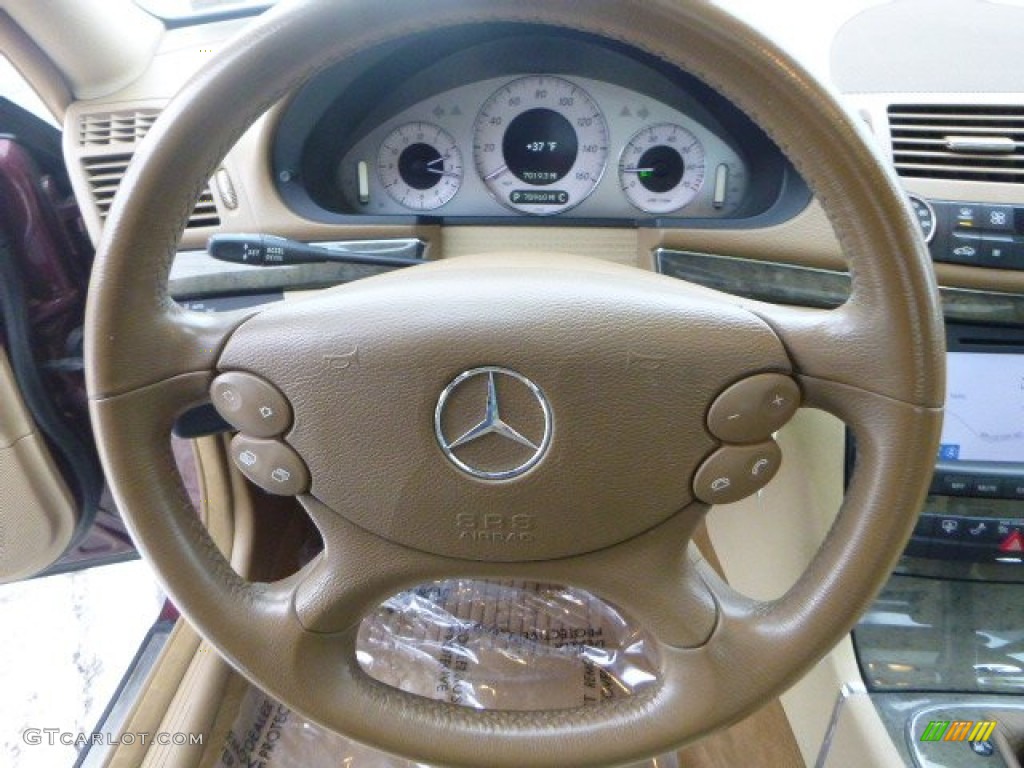 2007 E 350 4Matic Sedan - Barolo Red Metallic / Cashmere photo #16