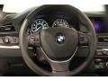 2013 BMW 5 Series Black Interior Steering Wheel Photo