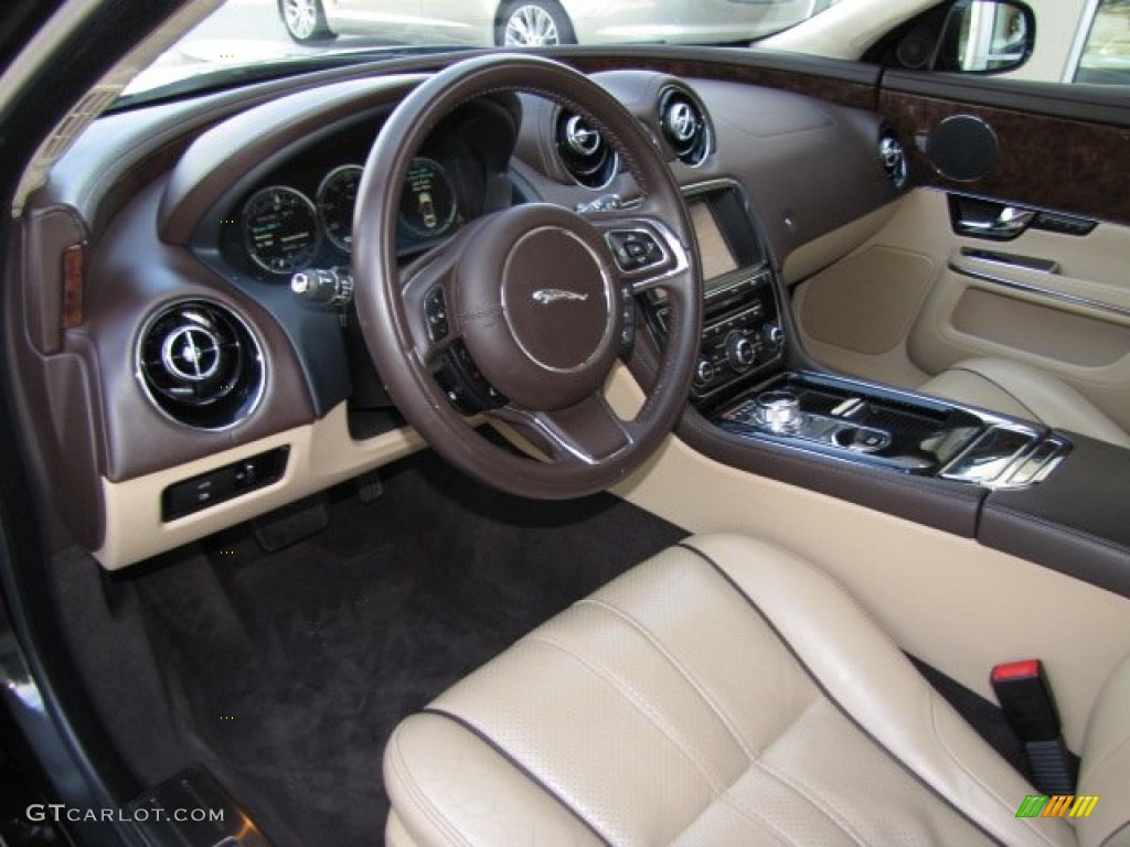 2011 XJ XJ - Stratus Grey Metallic / Cashew/Truffle photo #12