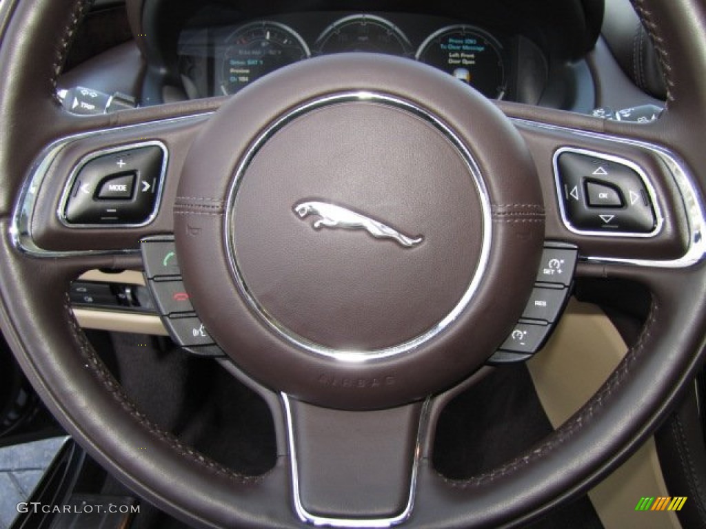 2011 XJ XJ - Stratus Grey Metallic / Cashew/Truffle photo #14