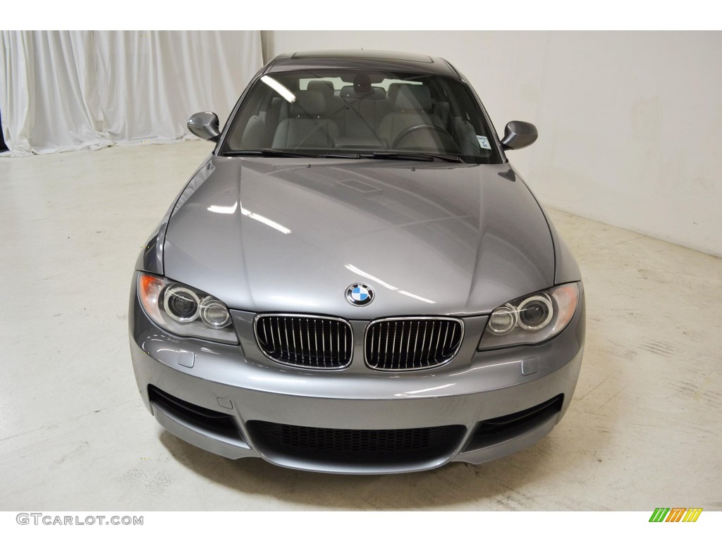 2011 1 Series 135i Coupe - Space Gray Metallic / Gray photo #4