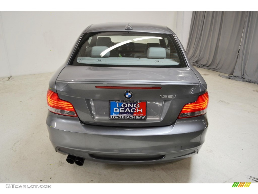2011 1 Series 135i Coupe - Space Gray Metallic / Gray photo #6