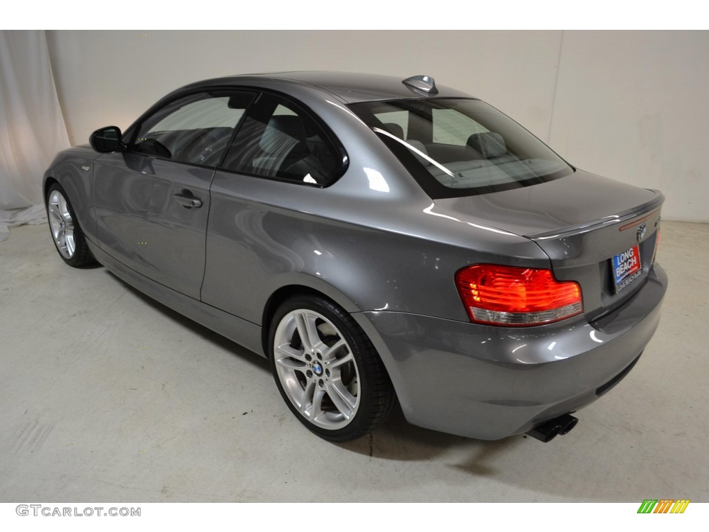 2011 1 Series 135i Coupe - Space Gray Metallic / Gray photo #7