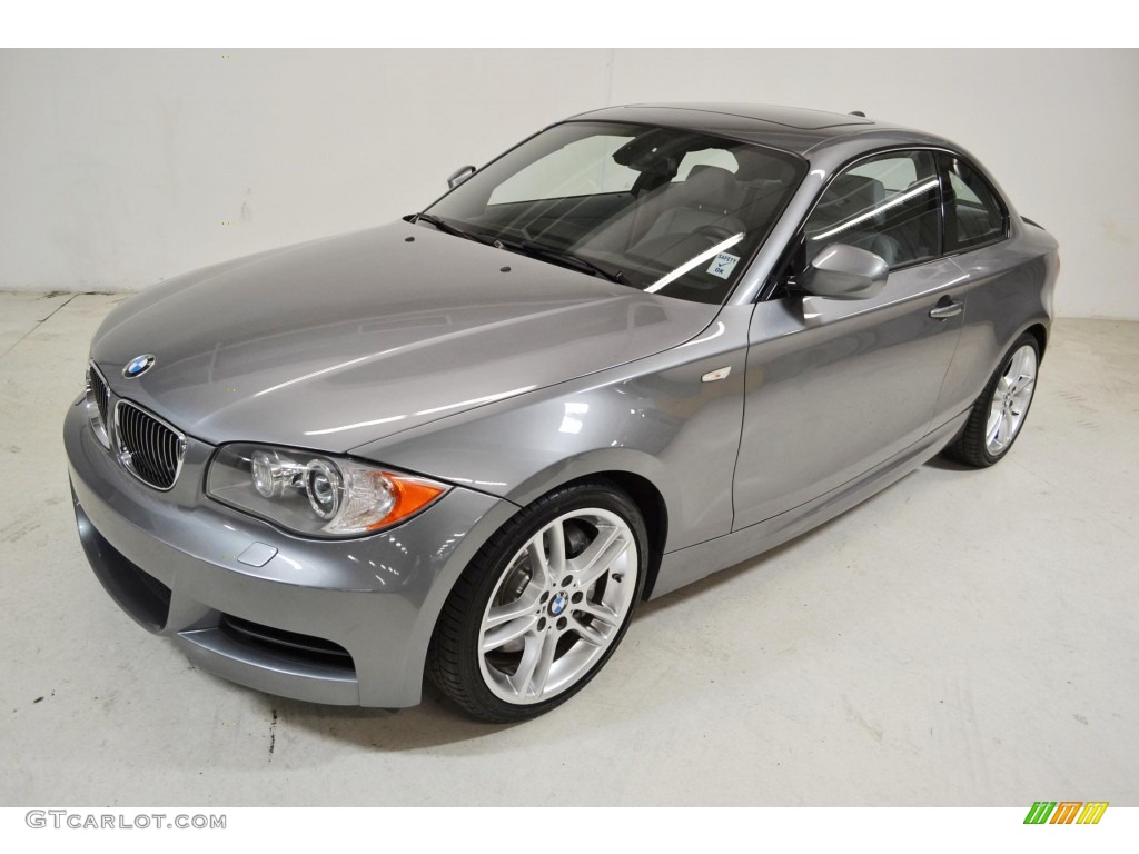 2011 1 Series 135i Coupe - Space Gray Metallic / Gray photo #8