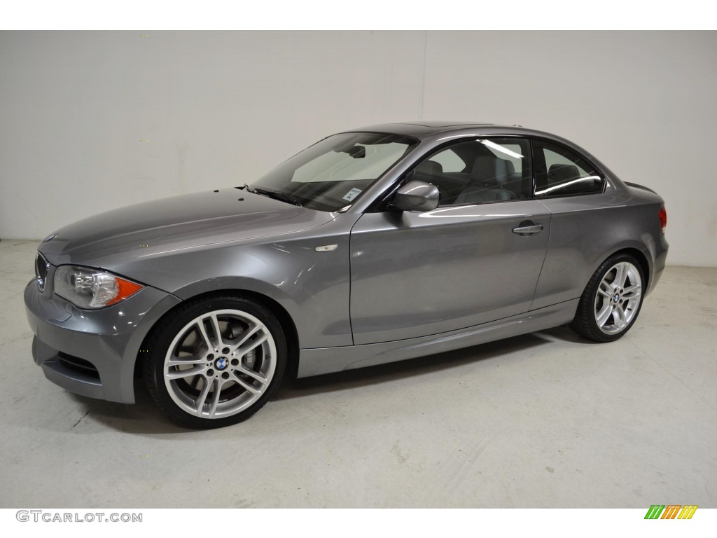 2011 1 Series 135i Coupe - Space Gray Metallic / Gray photo #9