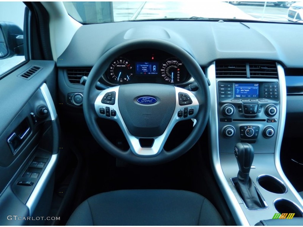 2014 Ford Edge SE Charcoal Black Dashboard Photo #90347955