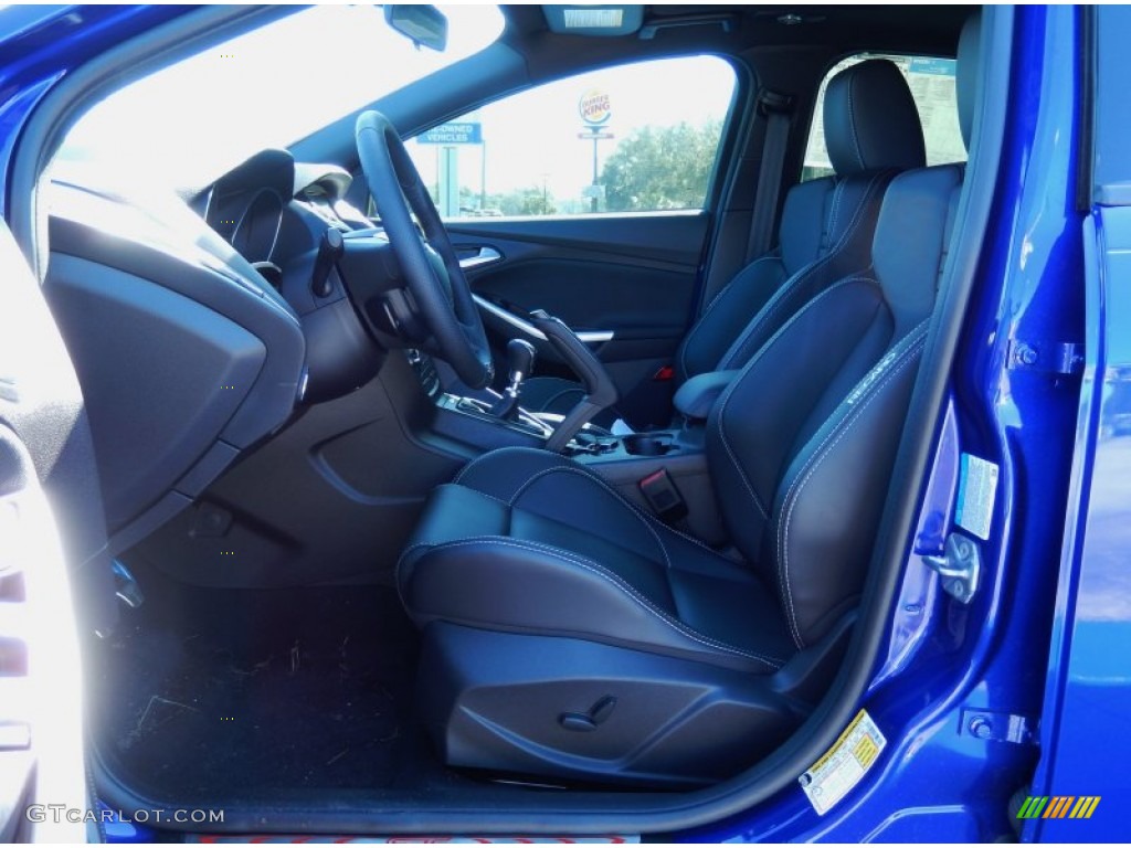 ST Charcoal Black Recaro Sport Seats Interior 2014 Ford Focus ST Hatchback Photo #90348228