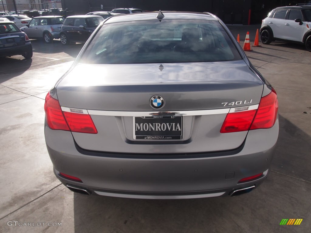 2011 7 Series 740Li Sedan - Space Gray Metallic / Black photo #4