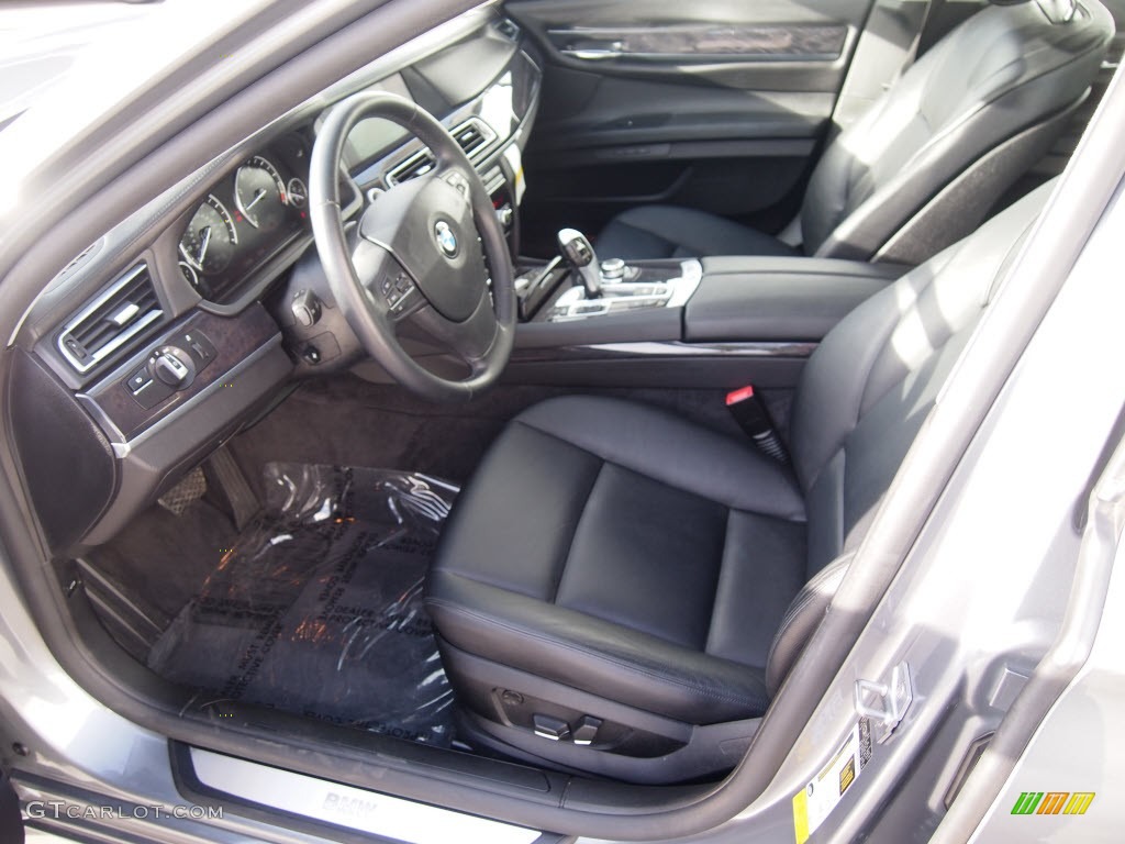 2011 7 Series 740Li Sedan - Space Gray Metallic / Black photo #7