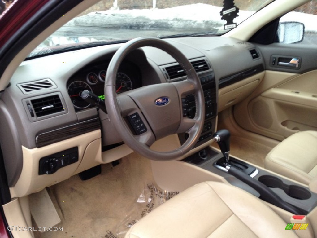 Camel Interior 2007 Ford Fusion SEL V6 AWD Photo #90348918