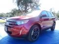2014 Ruby Red Ford Edge SEL EcoBoost  photo #1