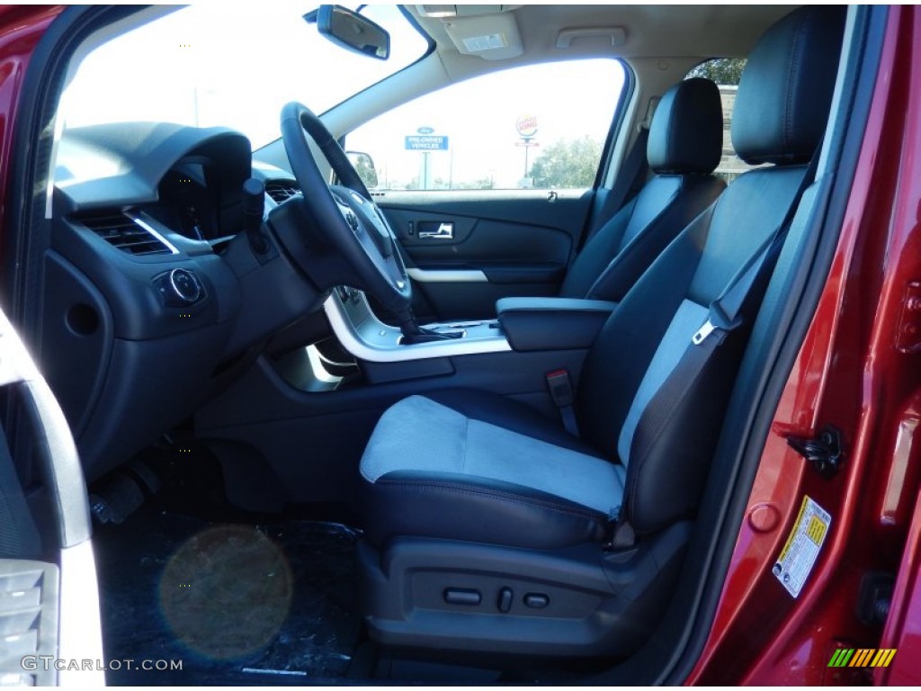 SEL Appearance Charcoal Black Leather/Gray Alcantara Interior 2014 Ford Edge SEL EcoBoost Photo #90349170