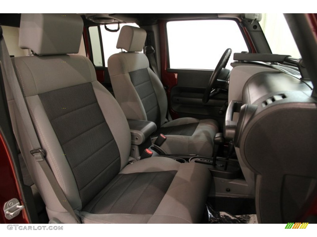 2008 Wrangler Unlimited X 4x4 - Red Rock Crystal Pearl / Dark Slate Gray/Med Slate Gray photo #13
