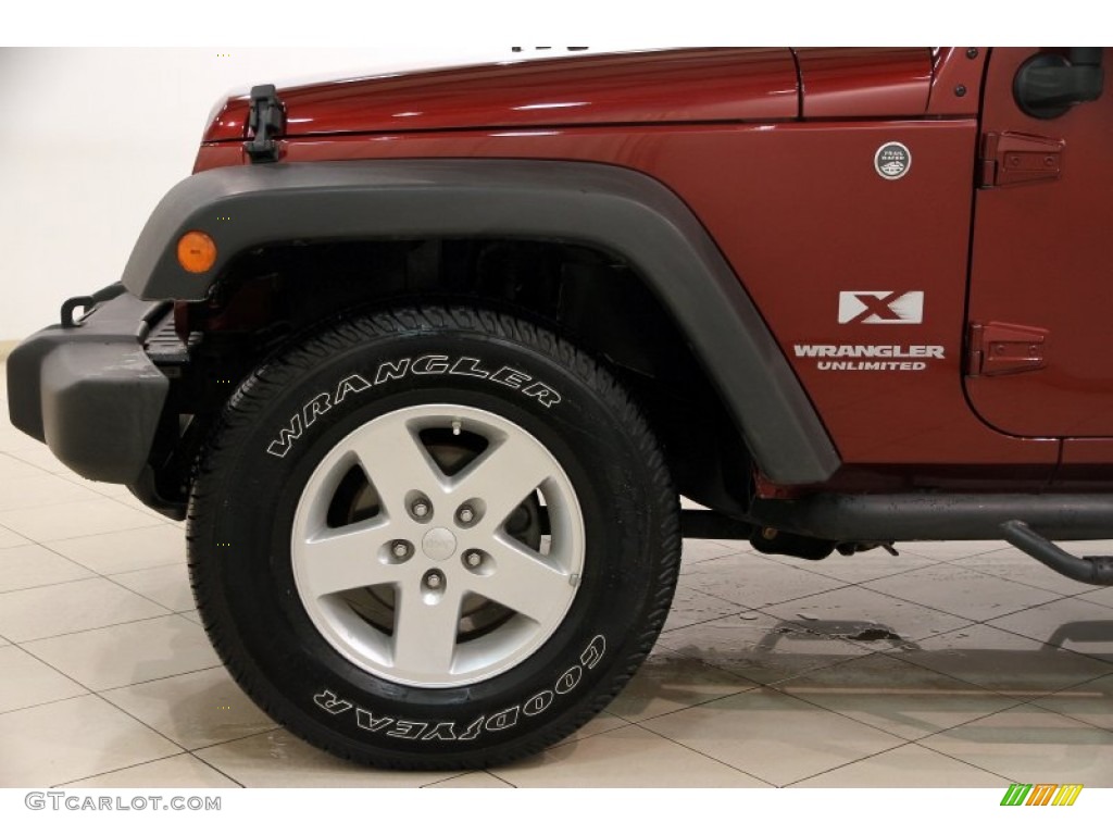 2008 Wrangler Unlimited X 4x4 - Red Rock Crystal Pearl / Dark Slate Gray/Med Slate Gray photo #21