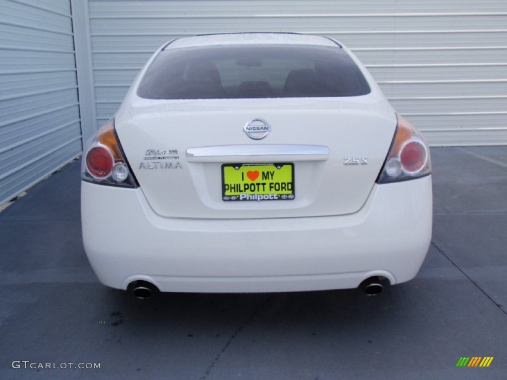 2008 Altima 2.5 S - Winter Frost Pearl / Blond photo #5