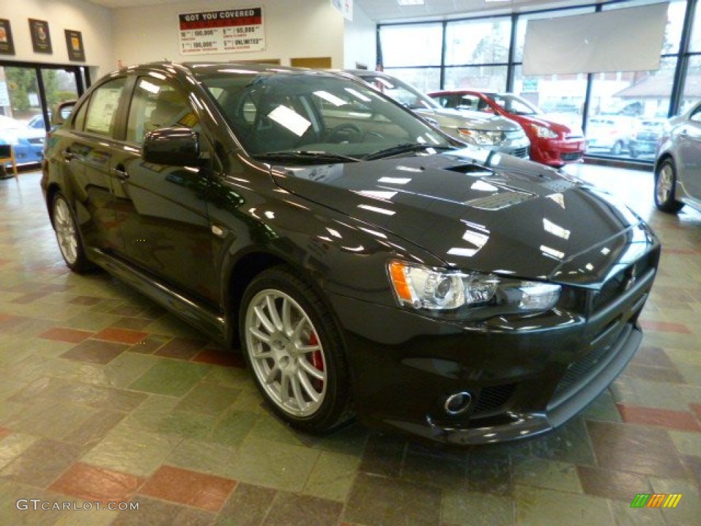 2014 Lancer Evolution GSR - Phantom Black Pearl / Black photo #1