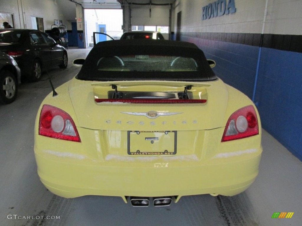 2008 Crossfire Limited Roadster - Classic Yellow / Dark Slate Gray photo #3