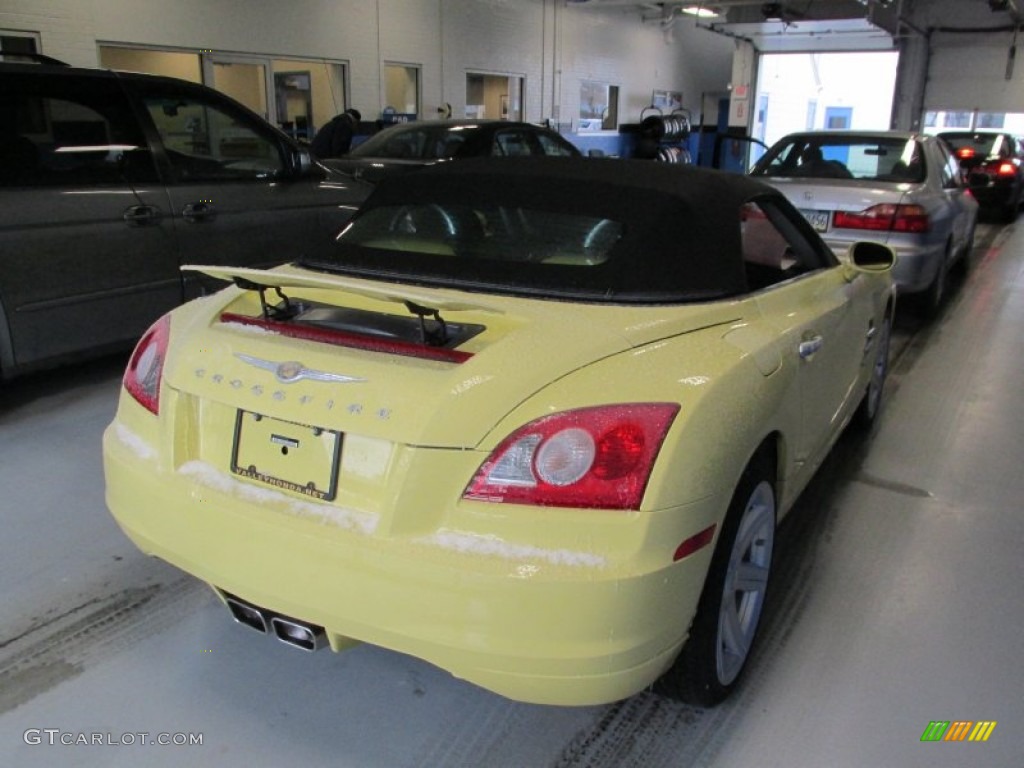 2008 Crossfire Limited Roadster - Classic Yellow / Dark Slate Gray photo #4