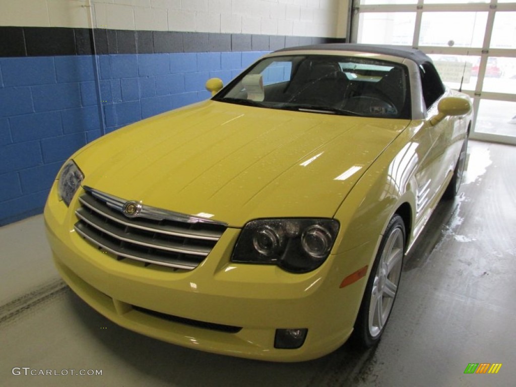 2008 Crossfire Limited Roadster - Classic Yellow / Dark Slate Gray photo #7