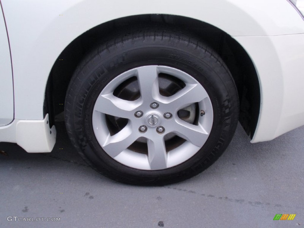 2008 Altima 2.5 S - Winter Frost Pearl / Blond photo #14