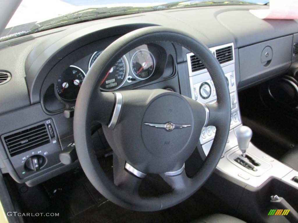 2008 Chrysler Crossfire Limited Roadster Dark Slate Gray Steering Wheel Photo #90351216