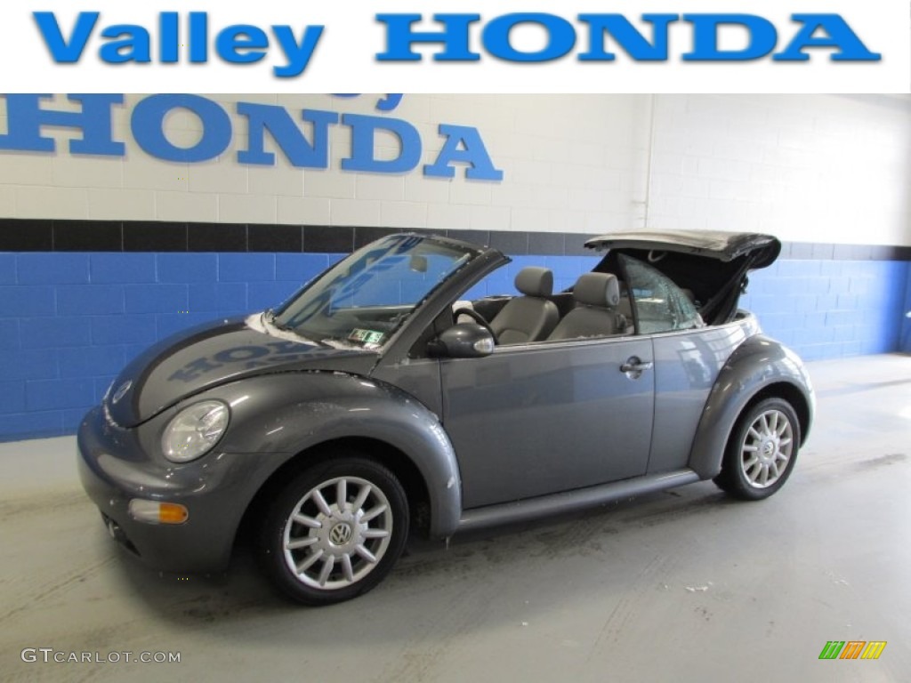 2005 New Beetle GLS Convertible - Platinum Grey Metallic / Grey photo #1