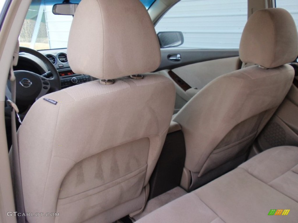 2008 Altima 2.5 S - Winter Frost Pearl / Blond photo #30
