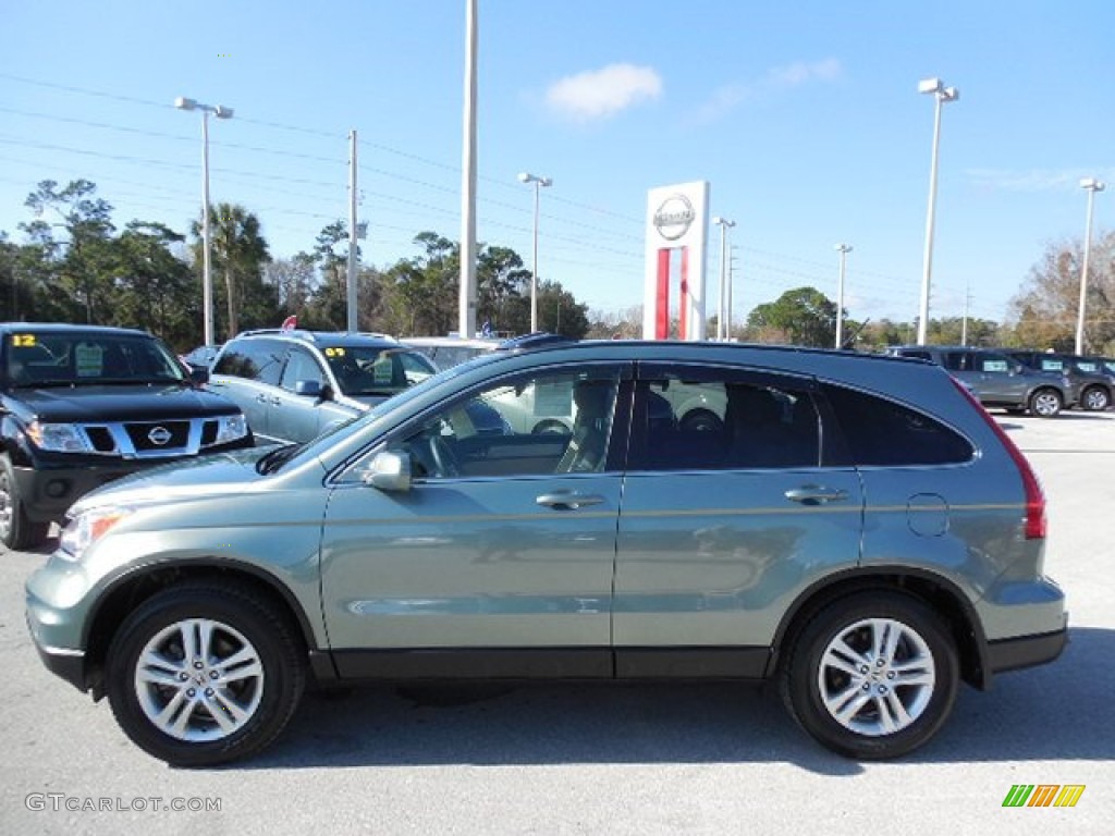 2011 CR-V EX-L 4WD - Opal Sage Metallic / Ivory photo #2