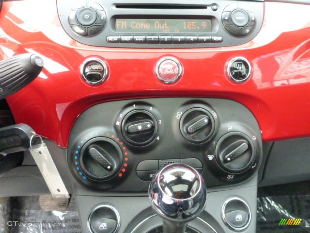 2012 Fiat 500 Sport Controls Photo #90354030