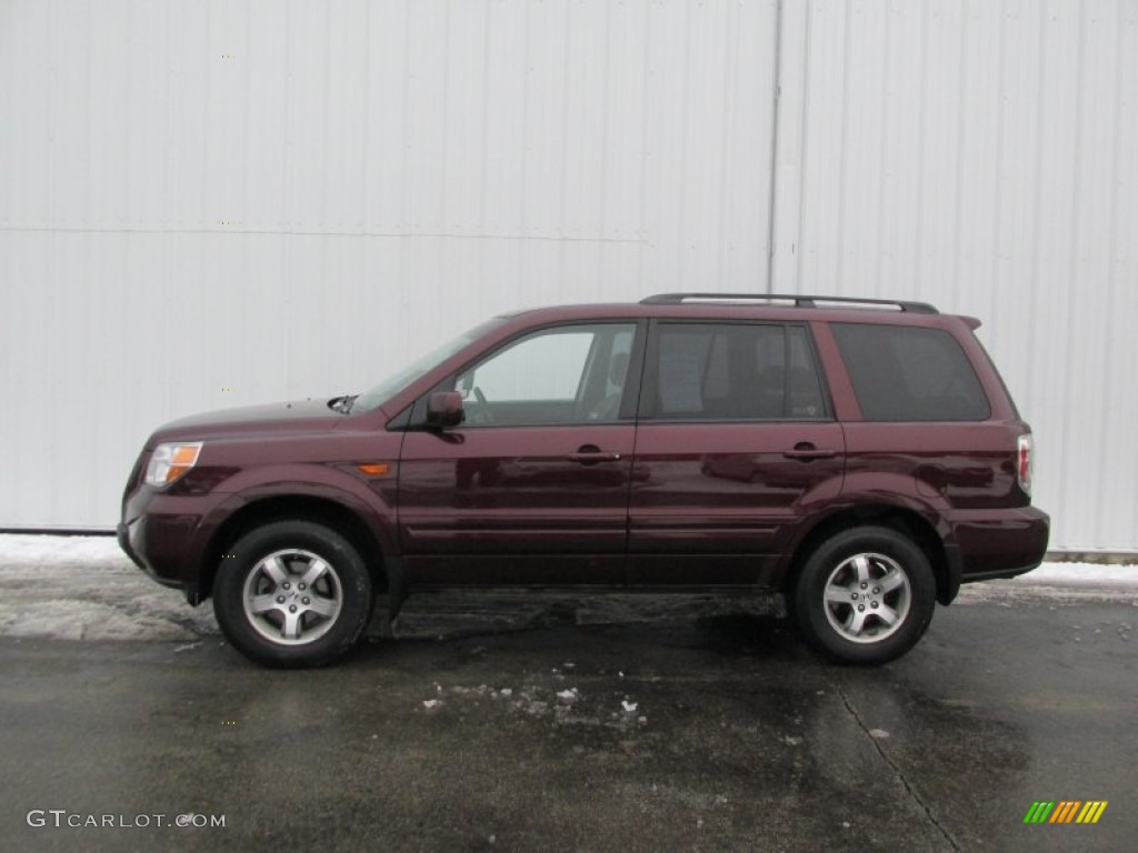 Dark Cherry Pearl 2008 Honda Pilot EX 4WD Exterior Photo #90355755