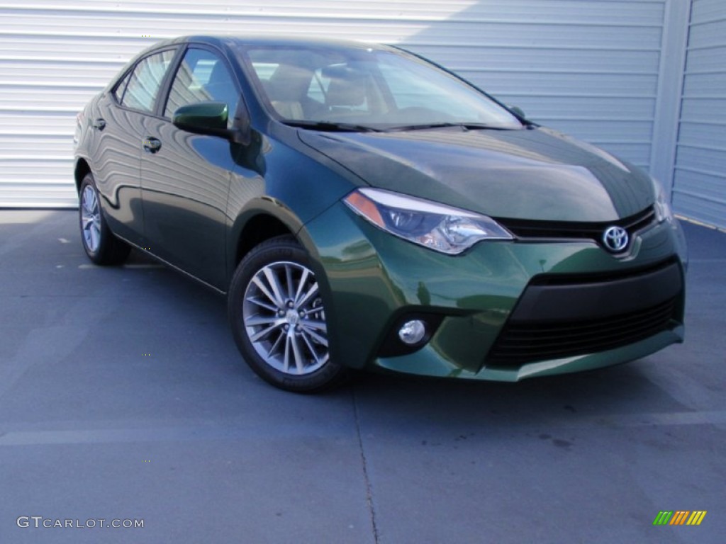 2014 Corolla LE - 4Evergreen Mica / Ivory photo #1