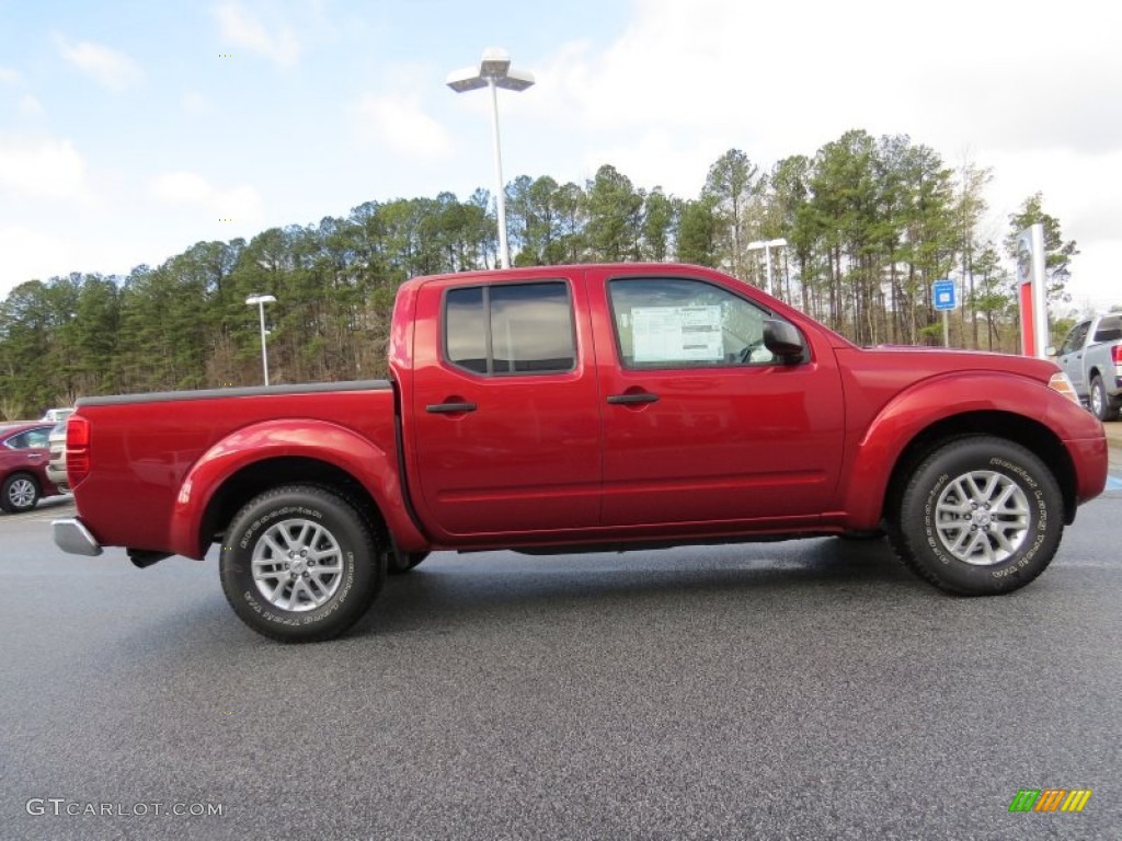Lava Red 2014 Nissan Frontier SV Crew Cab Exterior Photo #90358492