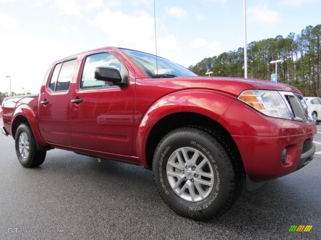 Lava Red 2014 Nissan Frontier SV Crew Cab Exterior Photo #90358516