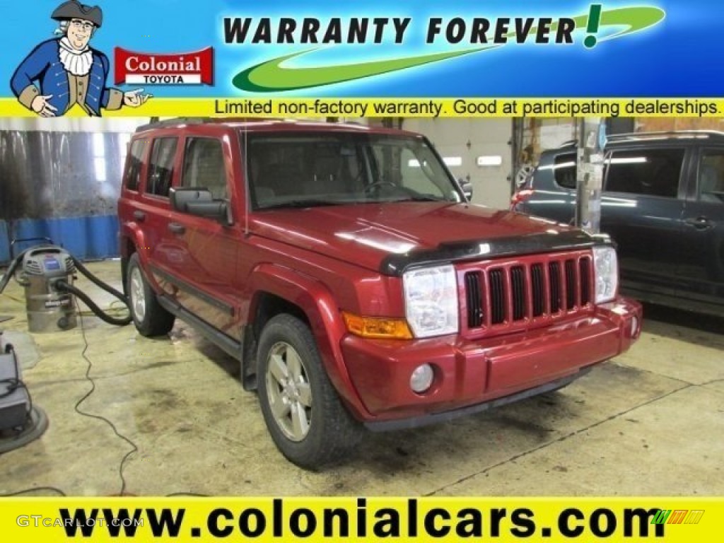 2006 Commander 4x4 - Inferno Red Pearl / Medium Slate Gray photo #1