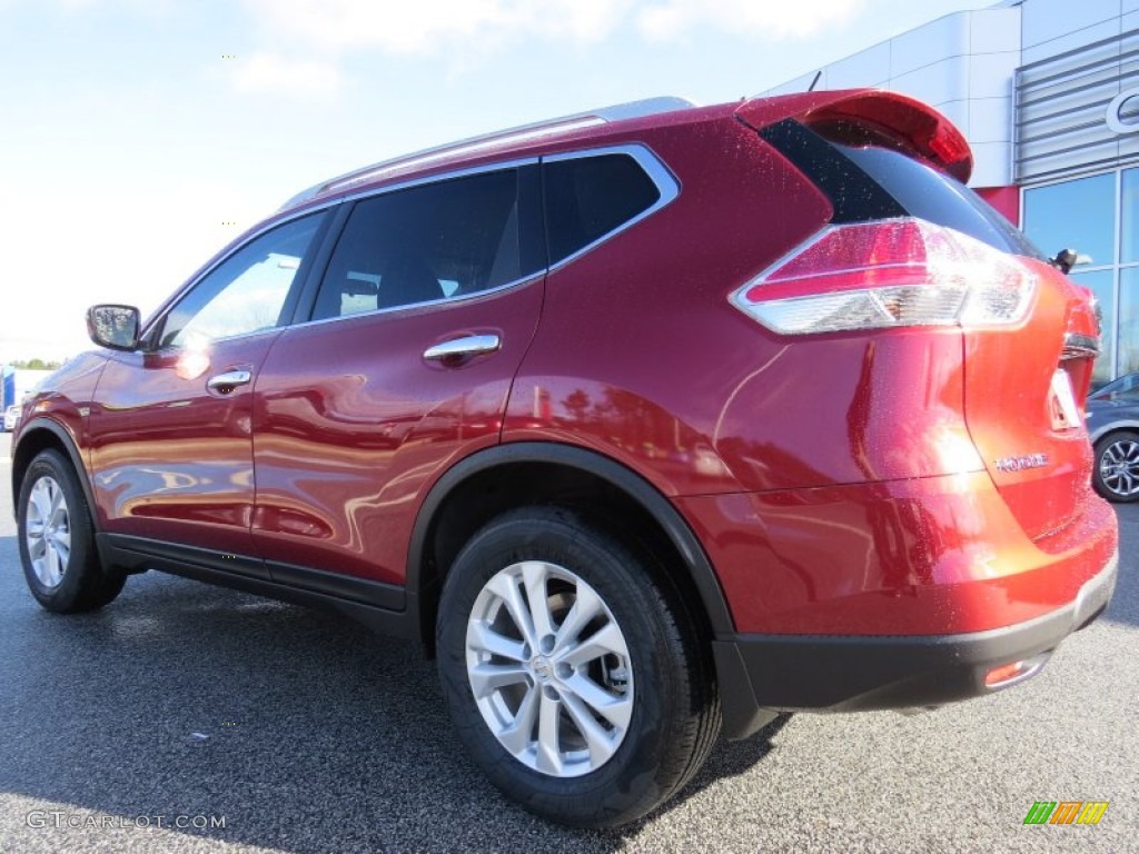 Cayenne Red 2014 Nissan Rogue SV Exterior Photo #90359197