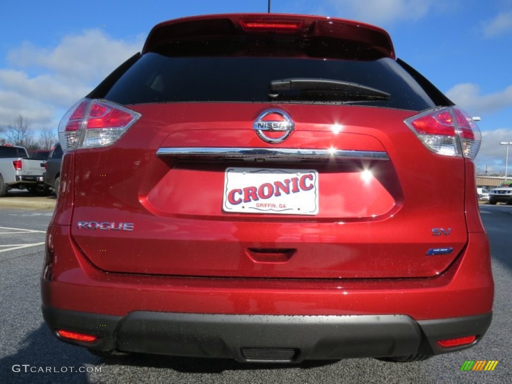 2014 Rogue SV - Cayenne Red / Charcoal photo #4