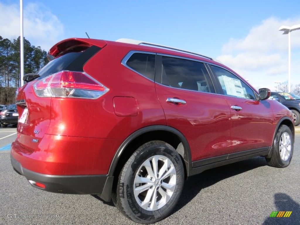 Cayenne Red 2014 Nissan Rogue SV Exterior Photo #90359251