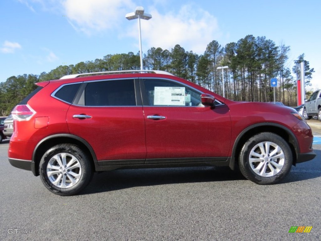 Cayenne Red 2014 Nissan Rogue SV Exterior Photo #90359278