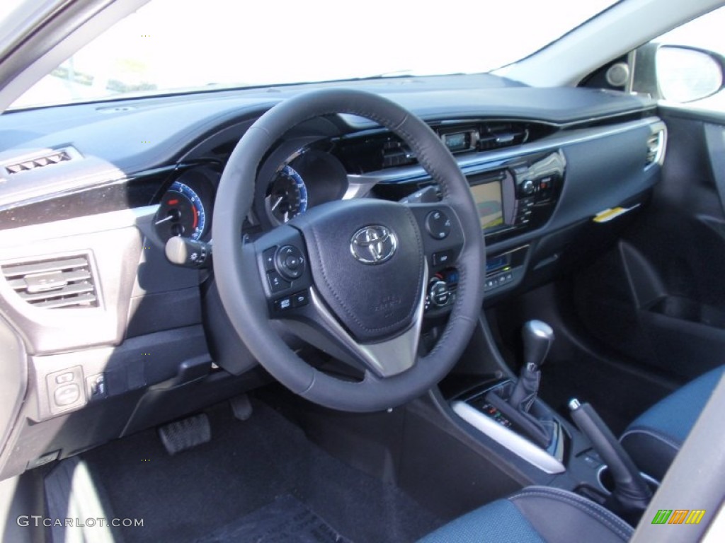 2014 Toyota Corolla S Steel Blue Dashboard Photo #90359379
