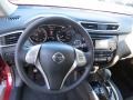2014 Nissan Rogue Charcoal Interior Steering Wheel Photo