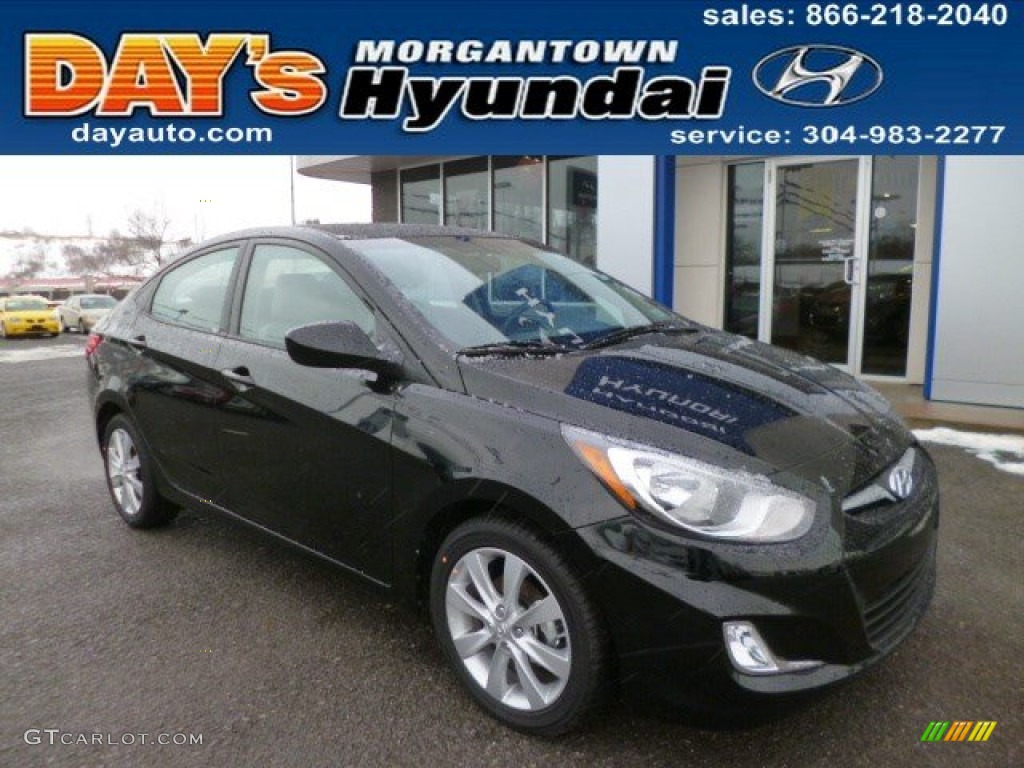 Ultra Black Hyundai Accent