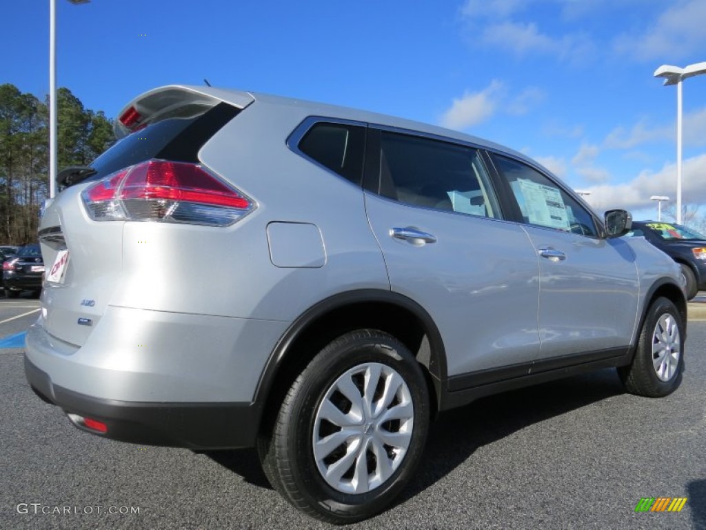 Brilliant Silver 2014 Nissan Rogue S AWD Exterior Photo #90359644