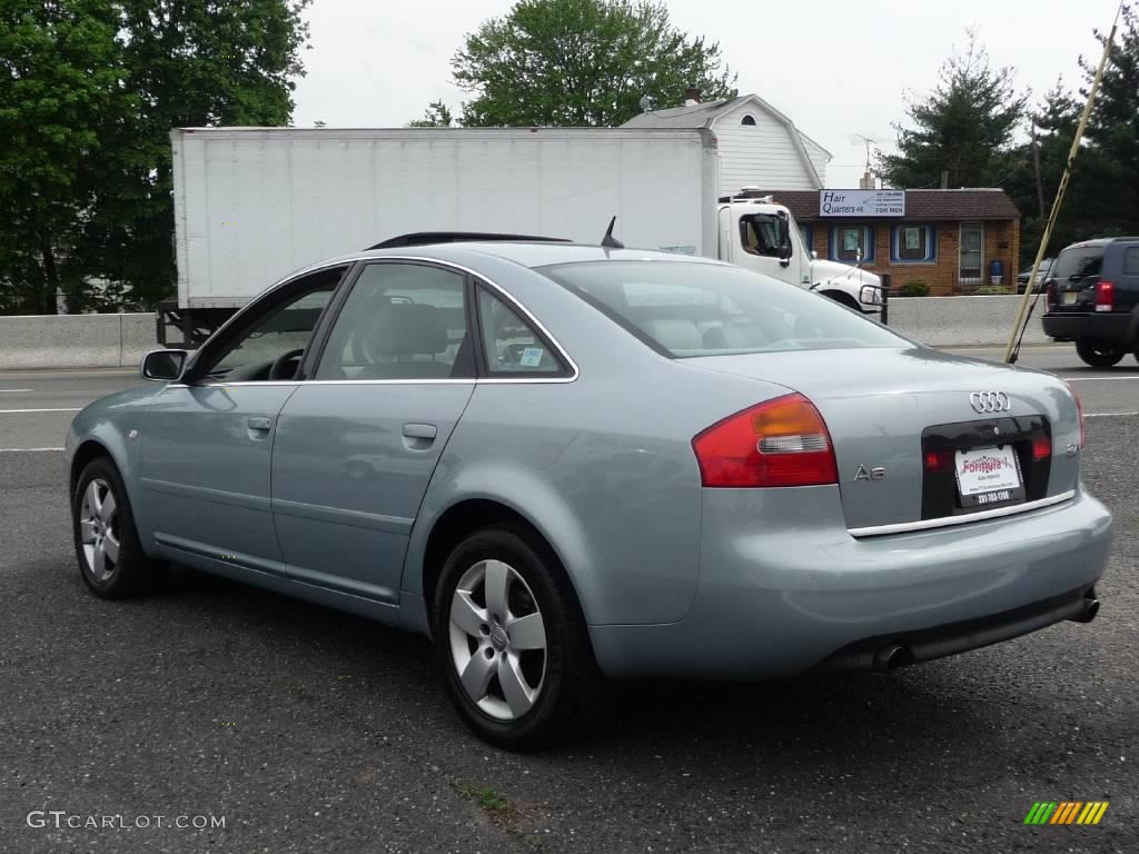 2002 A6 2.7T quattro Sedan - Crystal Blue Metallic / Platinum photo #4