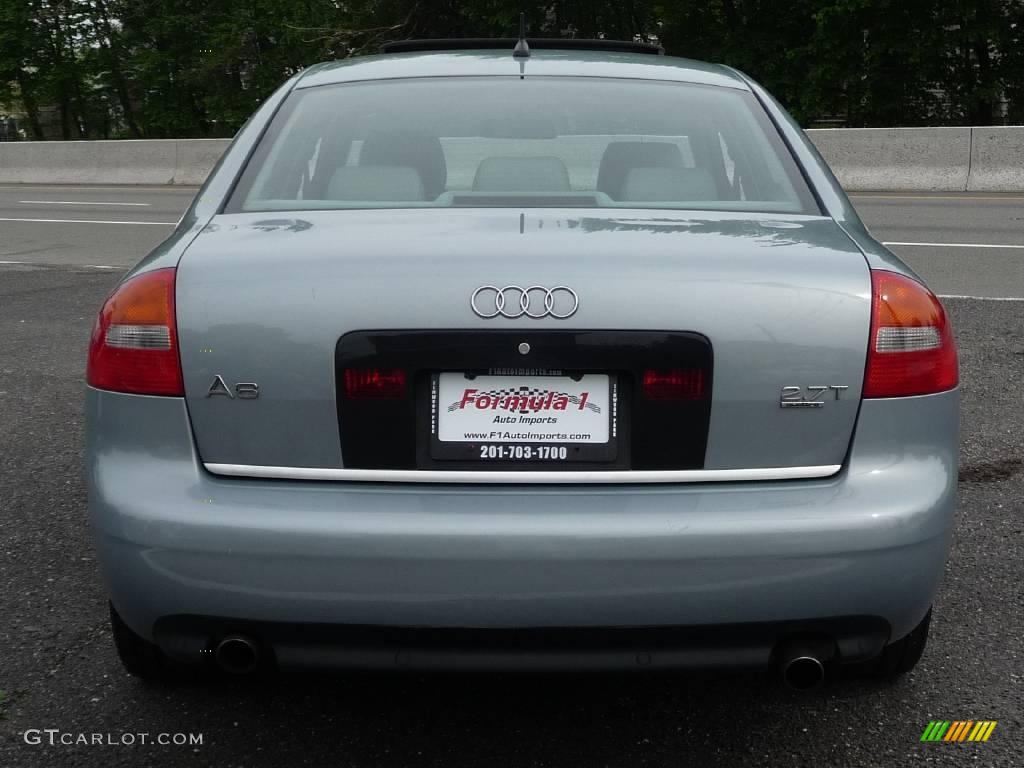 2002 A6 2.7T quattro Sedan - Crystal Blue Metallic / Platinum photo #10
