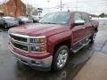 2014 Deep Ruby Metallic Chevrolet Silverado 1500 LTZ Z71 Crew Cab 4x4  photo #3