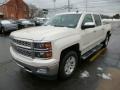 2014 White Diamond Tricoat Chevrolet Silverado 1500 LTZ Crew Cab 4x4  photo #3