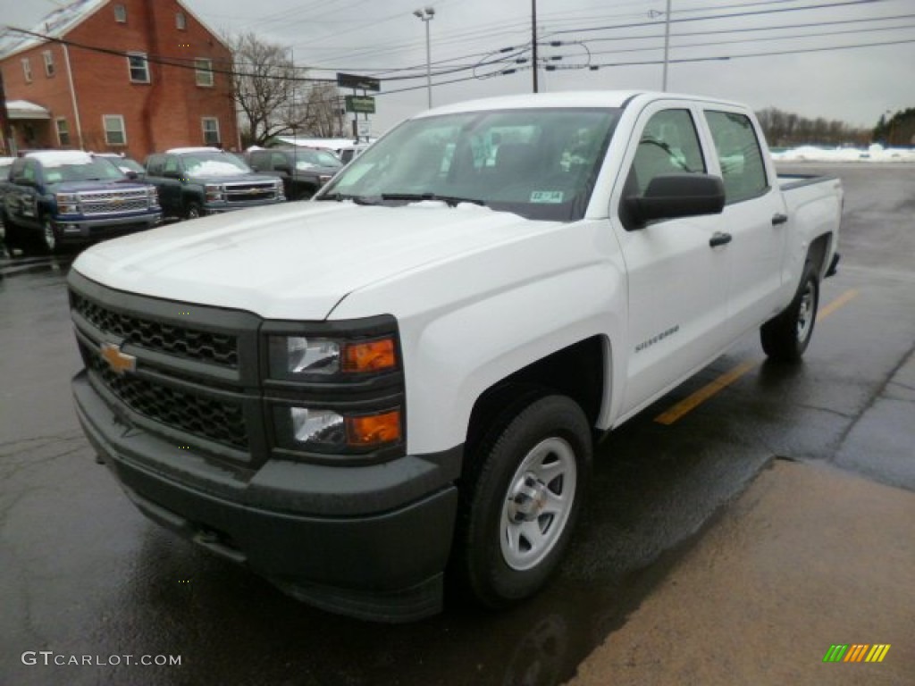 2014 Silverado 1500 WT Crew Cab 4x4 - Summit White / Jet Black/Dark Ash photo #3